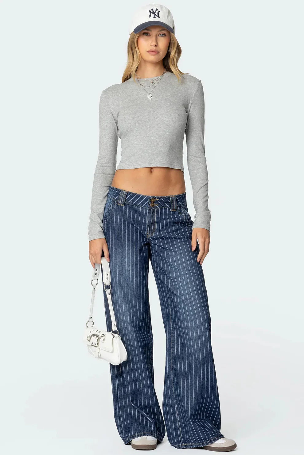 Elyora - Striped jeans